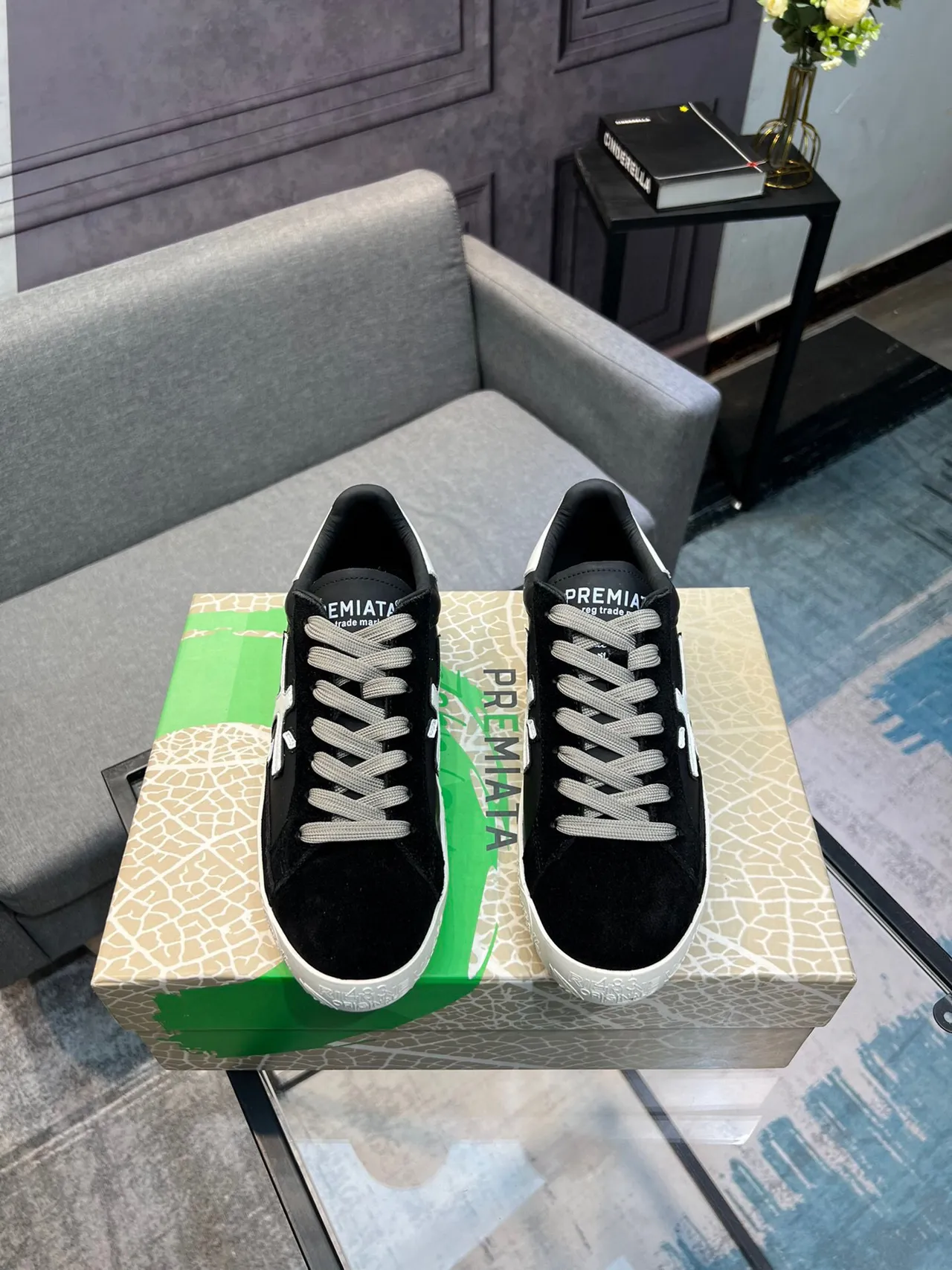 Premiata X-Logo Black Suede Lifestyle Sneakers 2