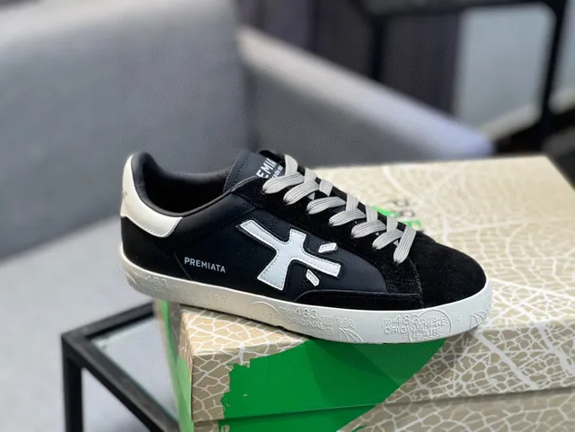 Premiata X-Logo Black Suede Lifestyle Sneakers 9