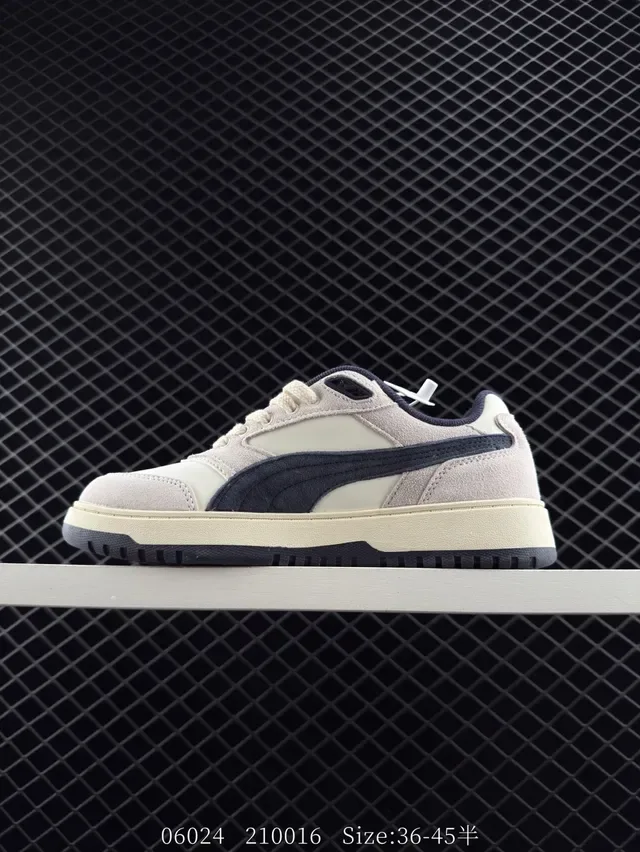 Puma Doublecourt Beige and Navy zapatillas lifestyle 4