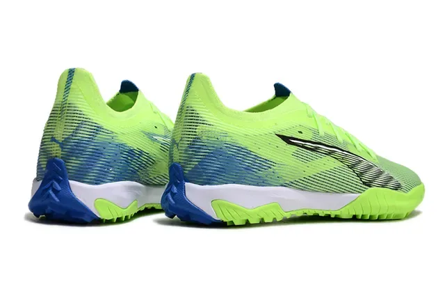 Puma Future Z Vert Bleu Knit Upper Semelle Moldée Turf Outsole Sneakers 5