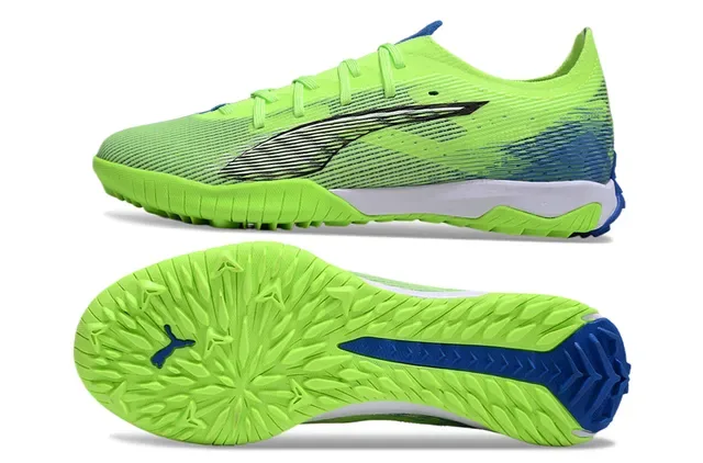 Puma Future Z Vert Bleu Knit Upper Semelle Moldée Turf Outsole Sneakers 6