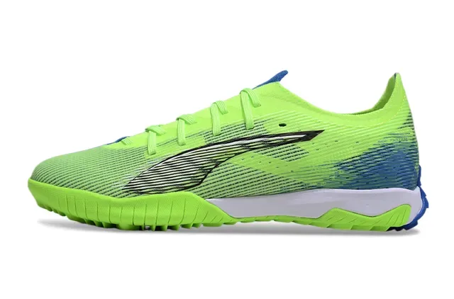 Puma Future Z Vert Bleu Knit Upper Semelle Moldée Turf Outsole Sneakers 7