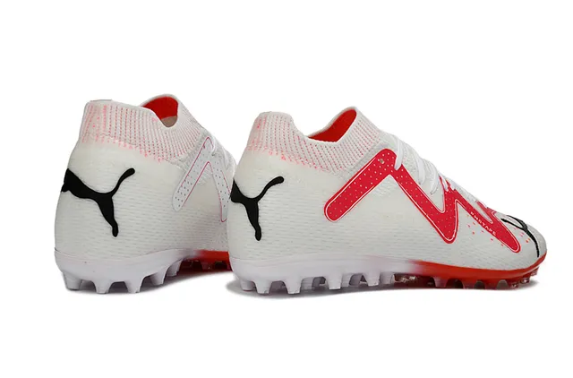 Puma Future Z 白红 针织袜式鞋面 人工草地足球鞋 5
