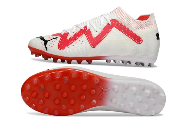 Puma Future Z 白红 针织袜式鞋面 人工草地足球鞋 6