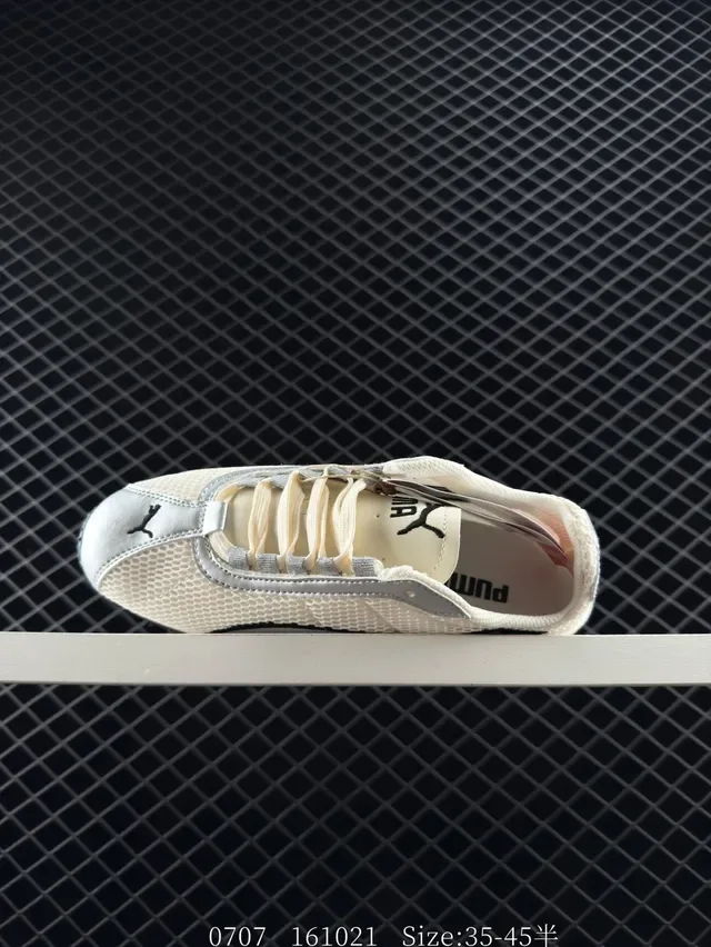 Puma Indoor OG Beige Black Mesh Lifestyle Sneakers 6