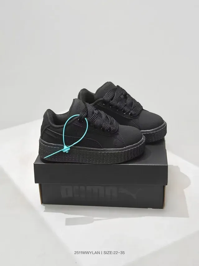 Puma Red White Platform Sole Padded Collar Lifestyle Sneakers 7