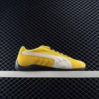 Puma Speedcat OG पीला भूरा सूड लाइफस्टाइल स्नीकर