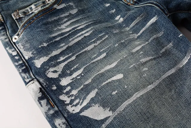 Purple Brand jeans déchirés décolorés slim-fit 8