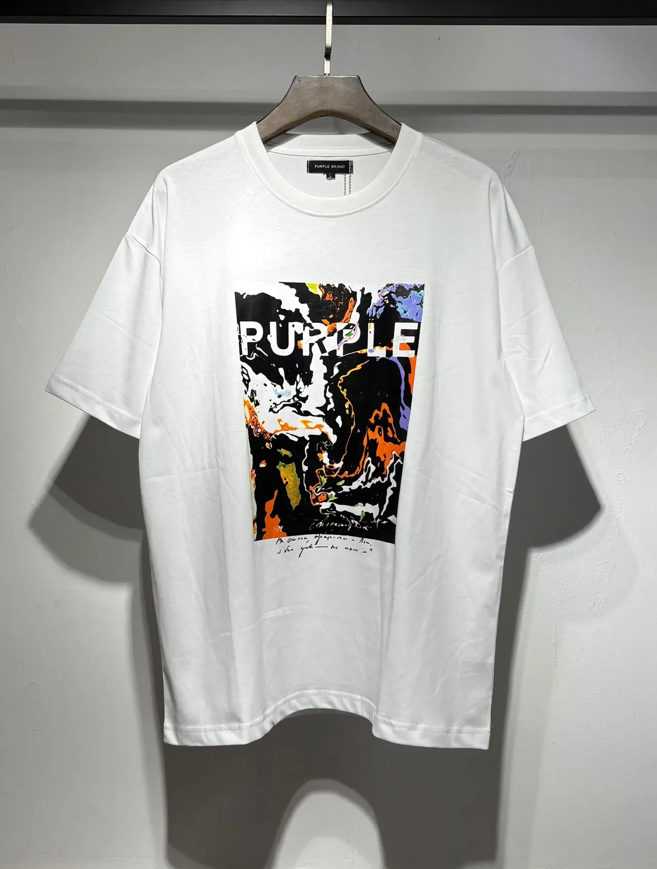 Camiseta oversized com estampa gráfica abstrata Purple Brand 5