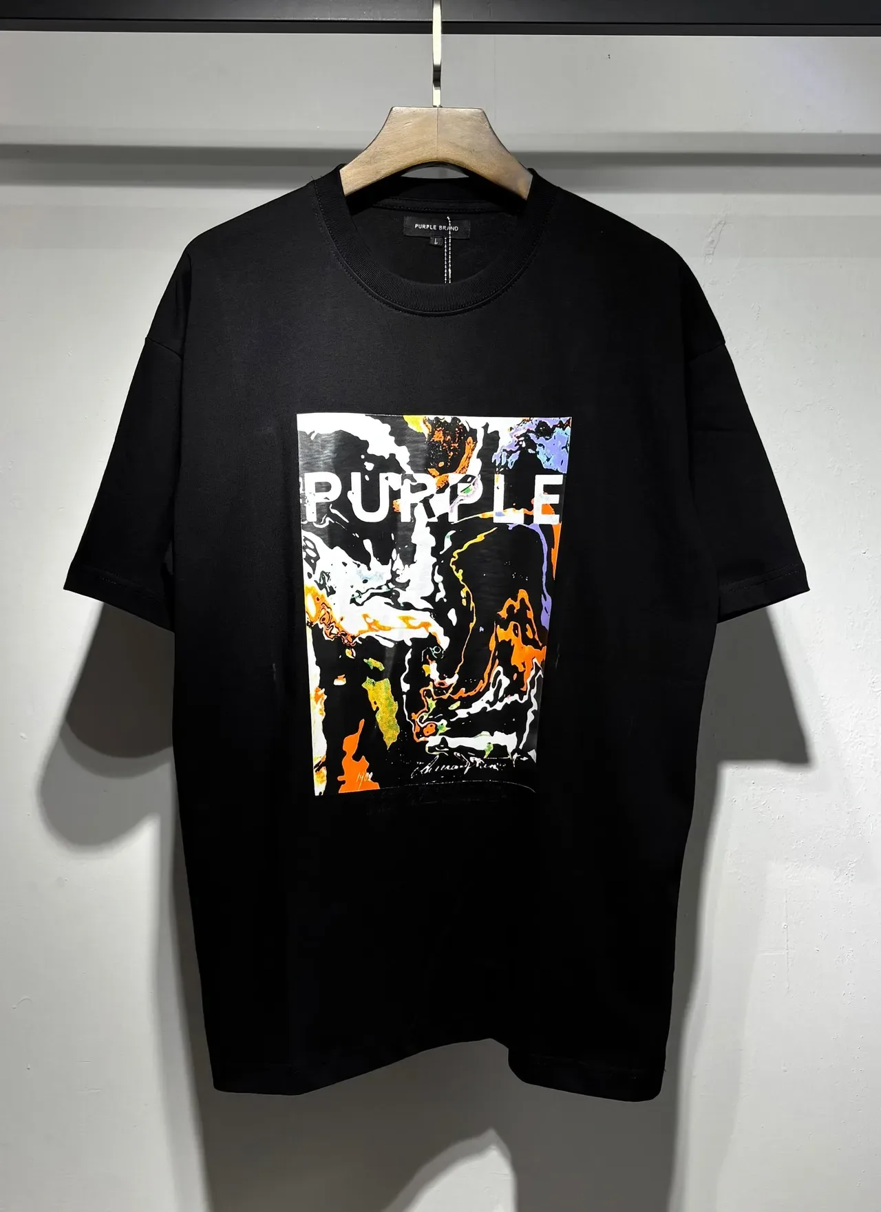 Camiseta oversized com estampa gráfica abstrata Purple Brand 6