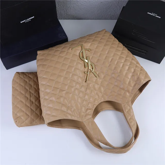 Saint Laurent Loulou 绗缝黑色皮革托特包 6