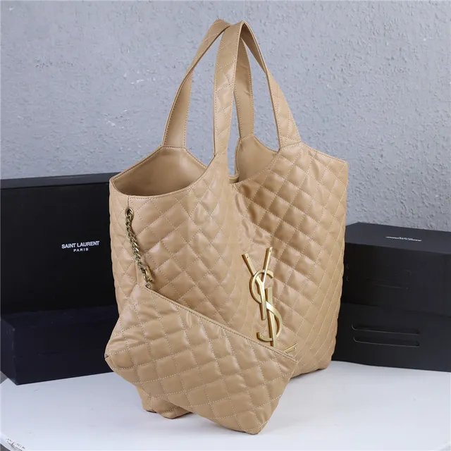 Saint Laurent Loulou 绗缝黑色皮革托特包 8