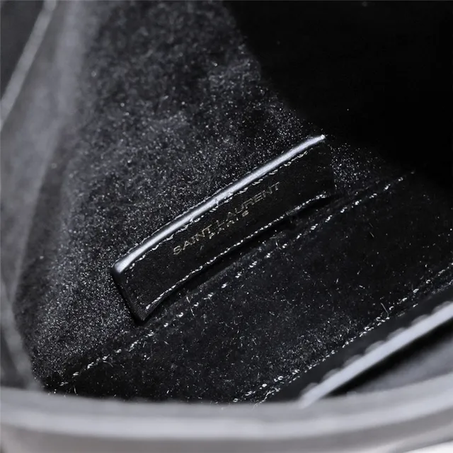 Saint Laurent White Gold Structured Leather YSL Monogram Messenger Bag 2