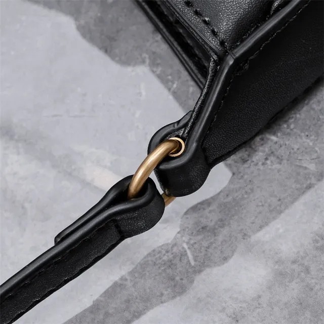 Saint Laurent White Gold Structured Leather YSL Monogram Messenger Bag 5