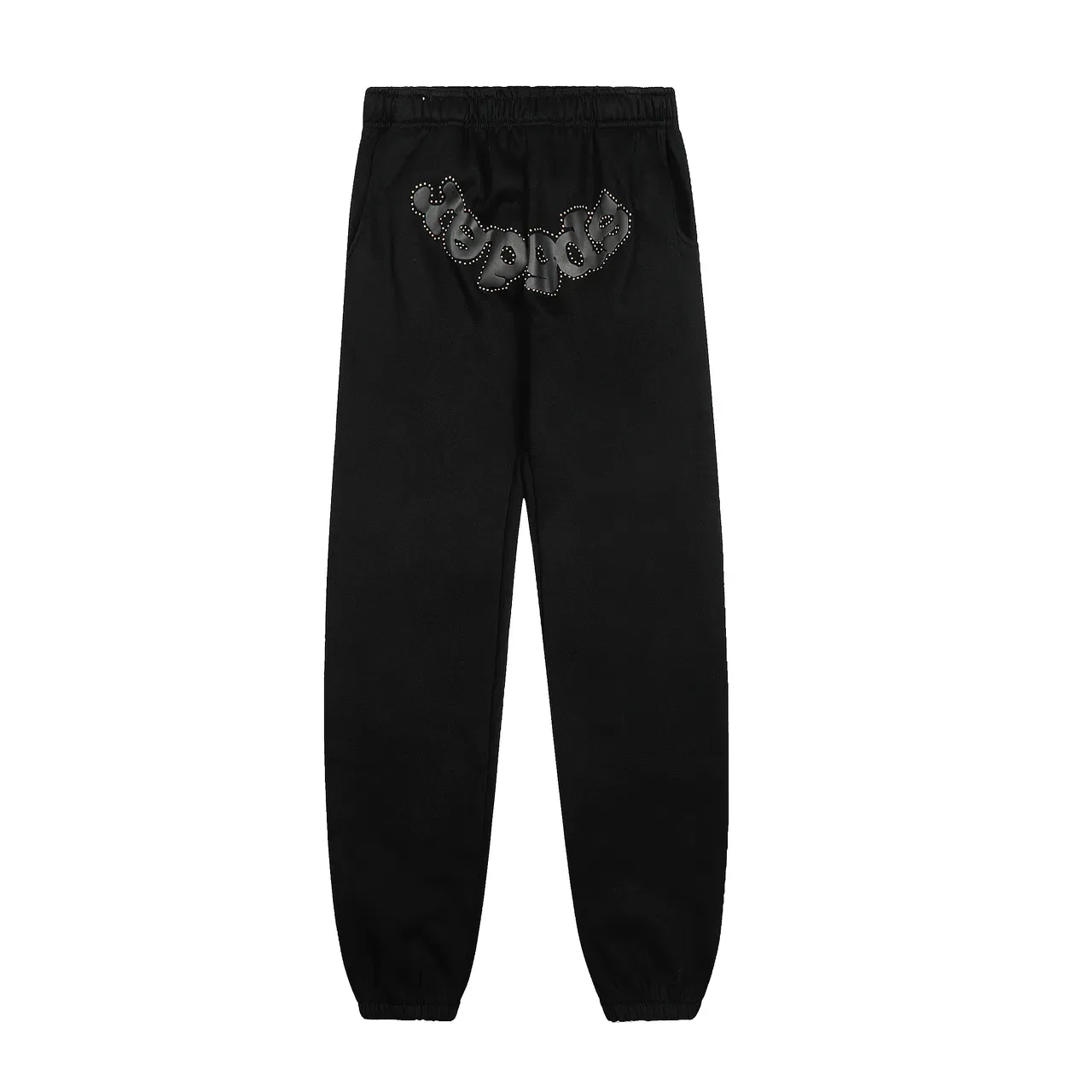 Sp5der Green Black Studded Embroidered Logo Spiderweb Graphic Tracksuit 10