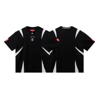 Supreme Black and White Angular Panel Jersey
