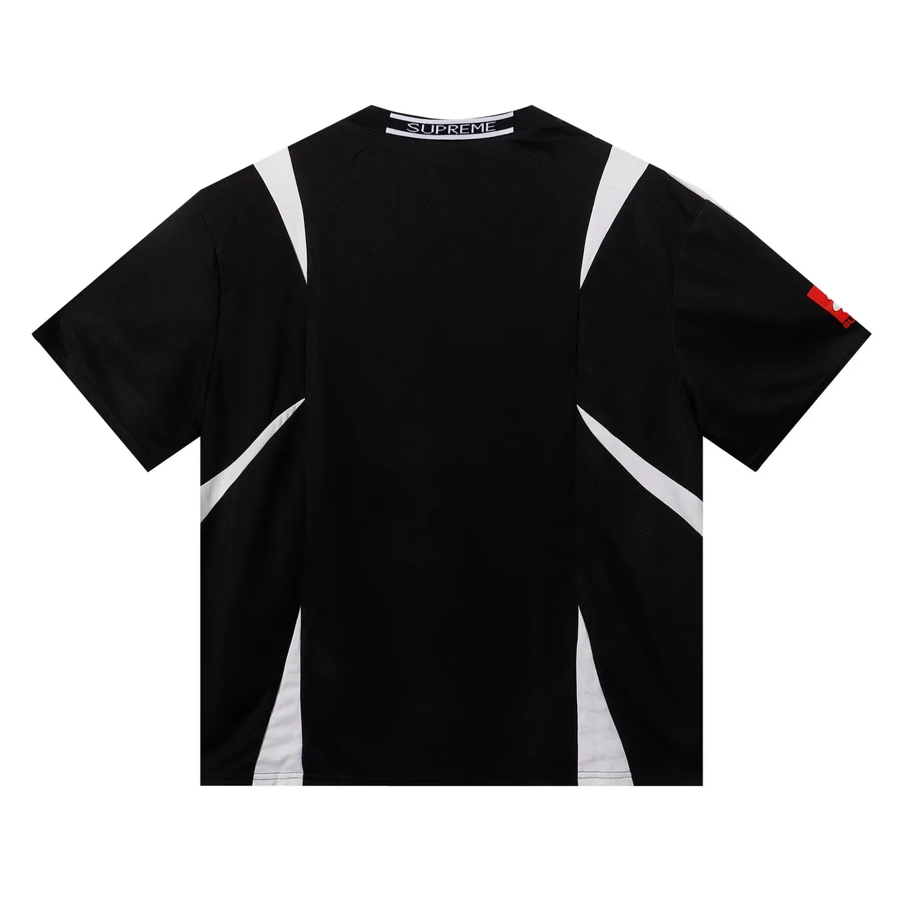 Supreme Camiseta Negro y Blanco Panel Angular 2