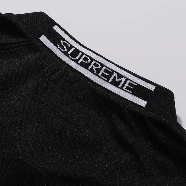 Supreme Camiseta Negro y Blanco Panel Angular 4