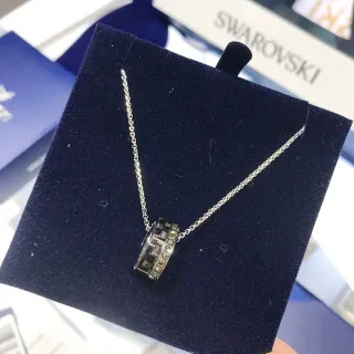 Swarovski Cylindrical Crystal Pendant Necklace