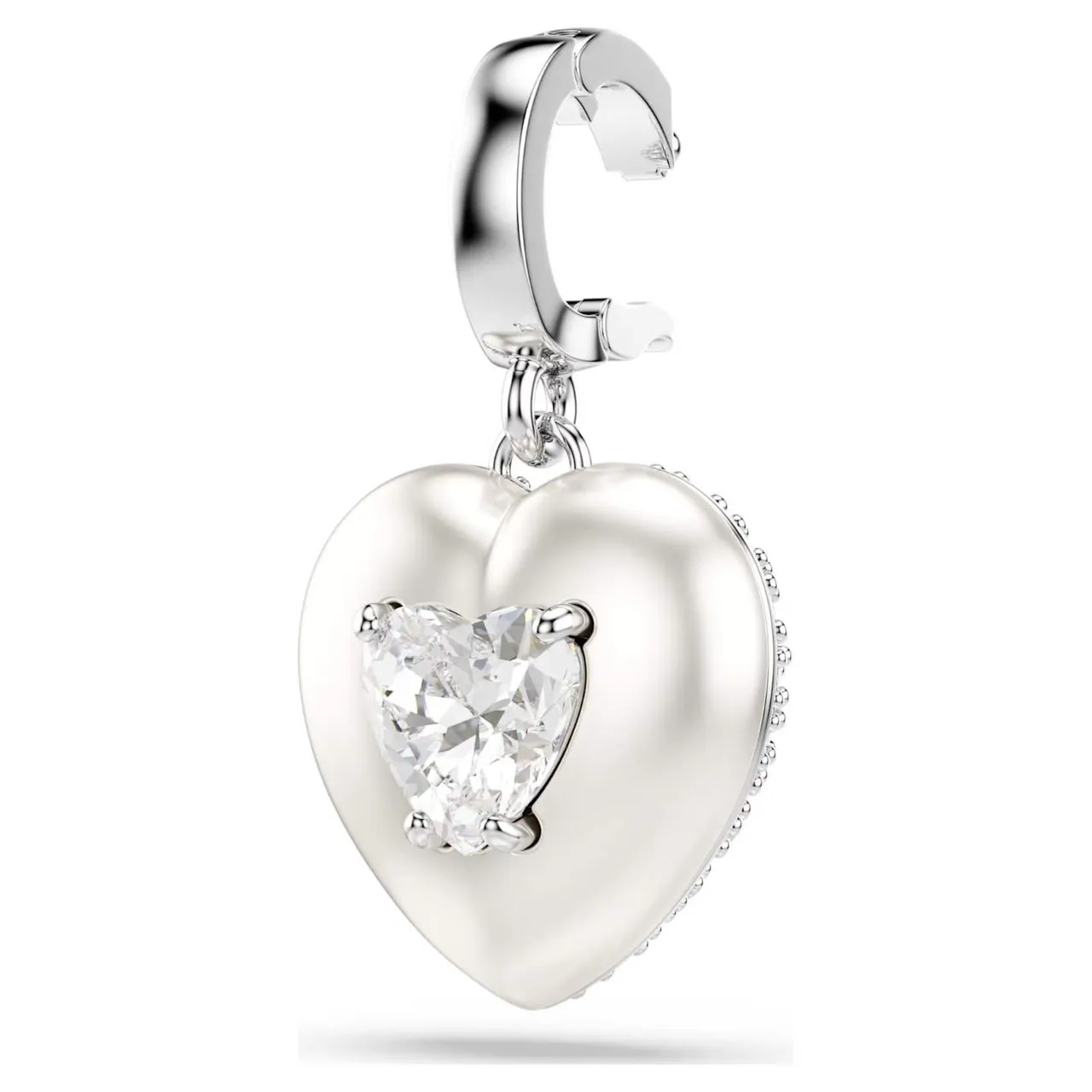 سواروفسكي قلب يقطر ذهب أحمر Pavé-Crystal تأثير اللمعان الراتنج مجوهرات 2