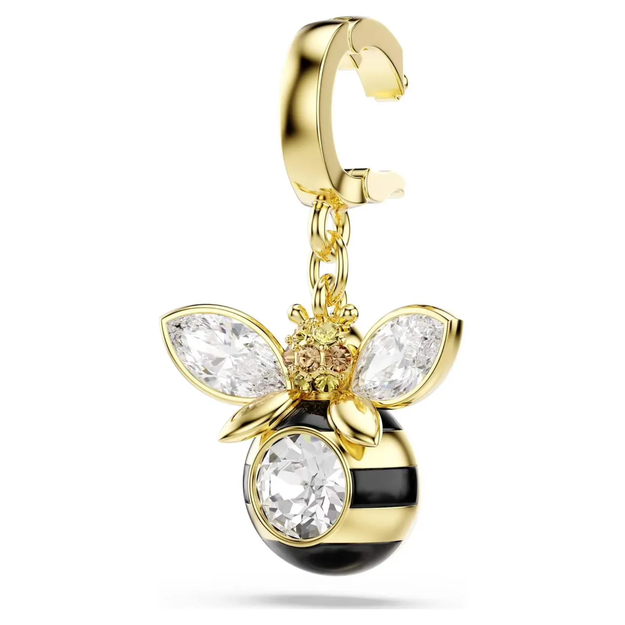 سواروفسكي قلب يقطر ذهب أحمر Pavé-Crystal تأثير اللمعان الراتنج مجوهرات 5