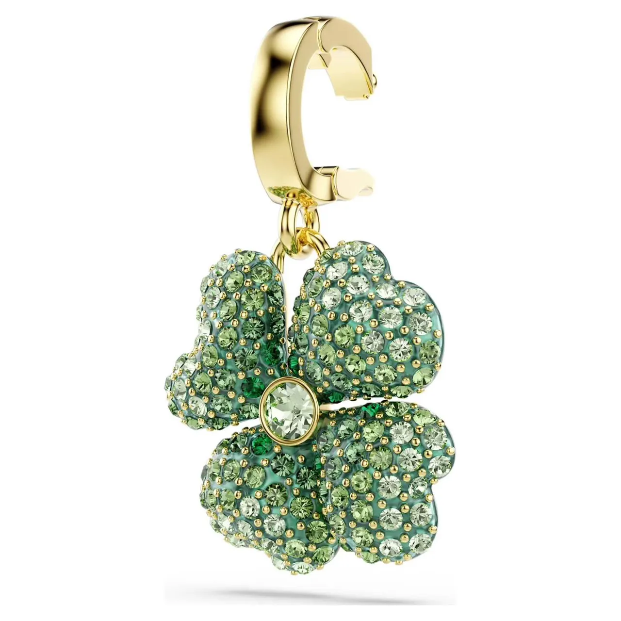 سواروفسكي قلب يقطر ذهب أحمر Pavé-Crystal تأثير اللمعان الراتنج مجوهرات 8