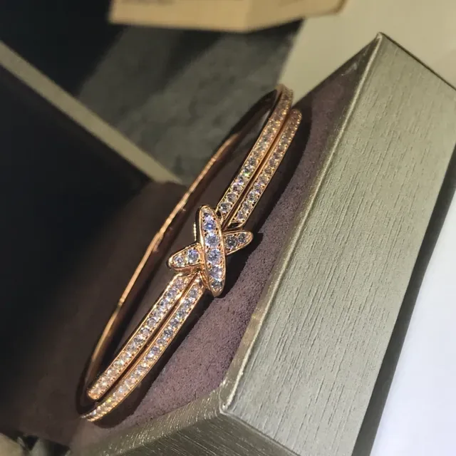 Tiffany & Co. HardWear Pavé X-Motif कंगन 5