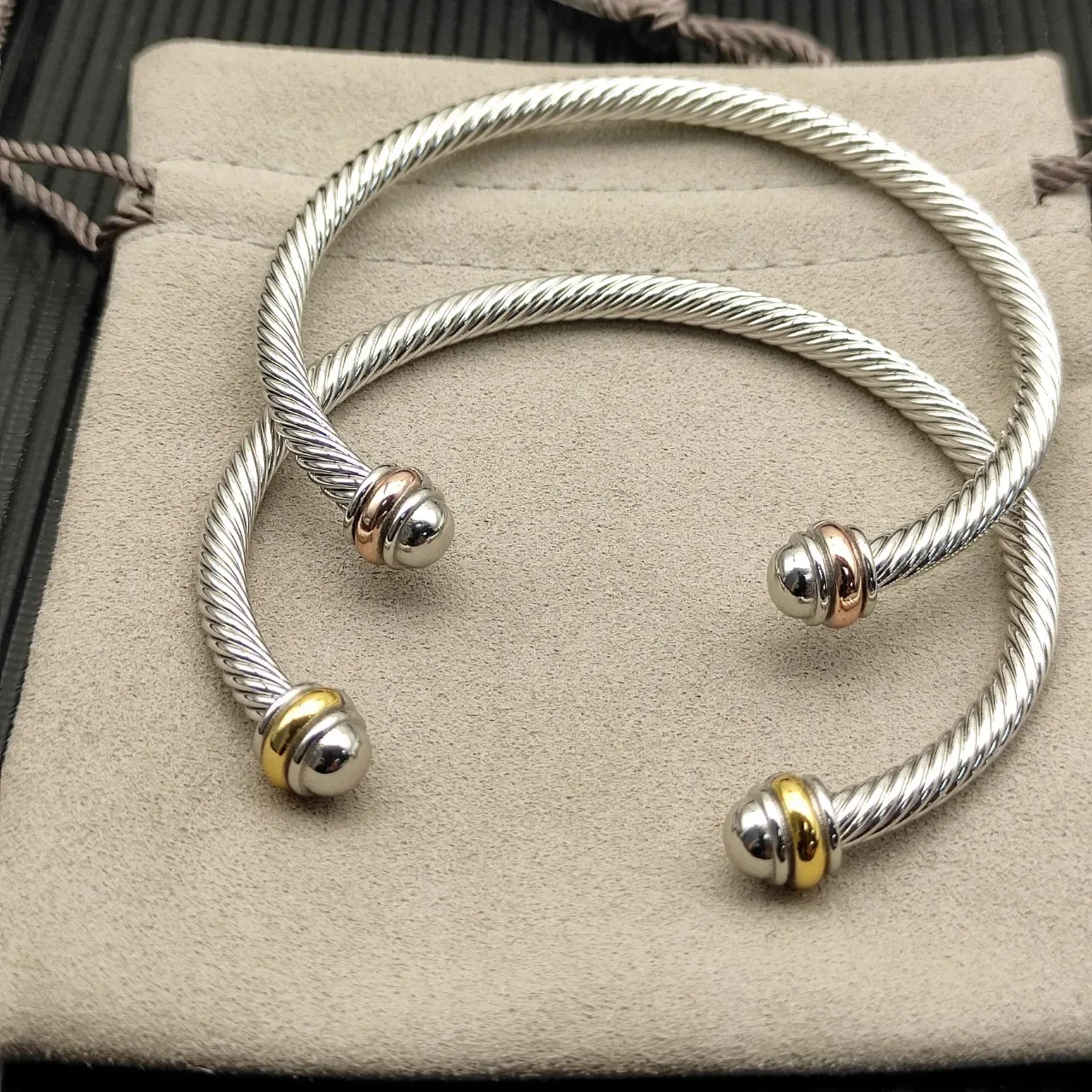 Tiffany & Co. HardWear Pulsera de Cable Trenzado Abierta 5