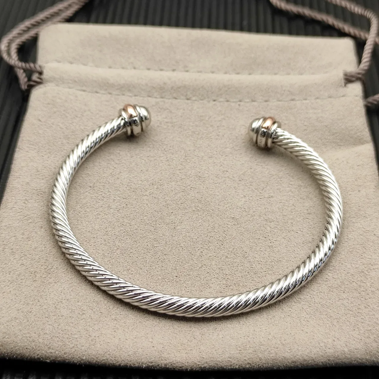 Tiffany & Co. HardWear Pulsera de Cable Trenzado Abierta 7