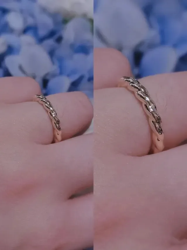 Tiffany & Co. Pavé Eternity Band হলুদ সোনা ডায়মন্ড রিং 4