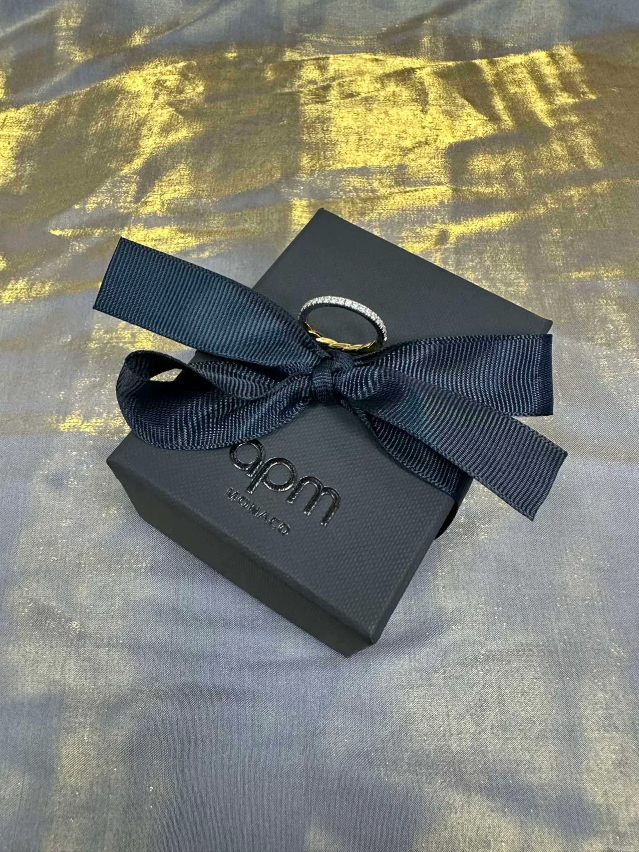 Tiffany & Co. Pavé Eternity Band হলুদ সোনা ডায়মন্ড রিং 7