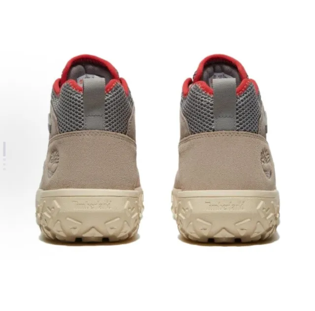 Timberland 红色和米色网面麂皮徒步靴 2
