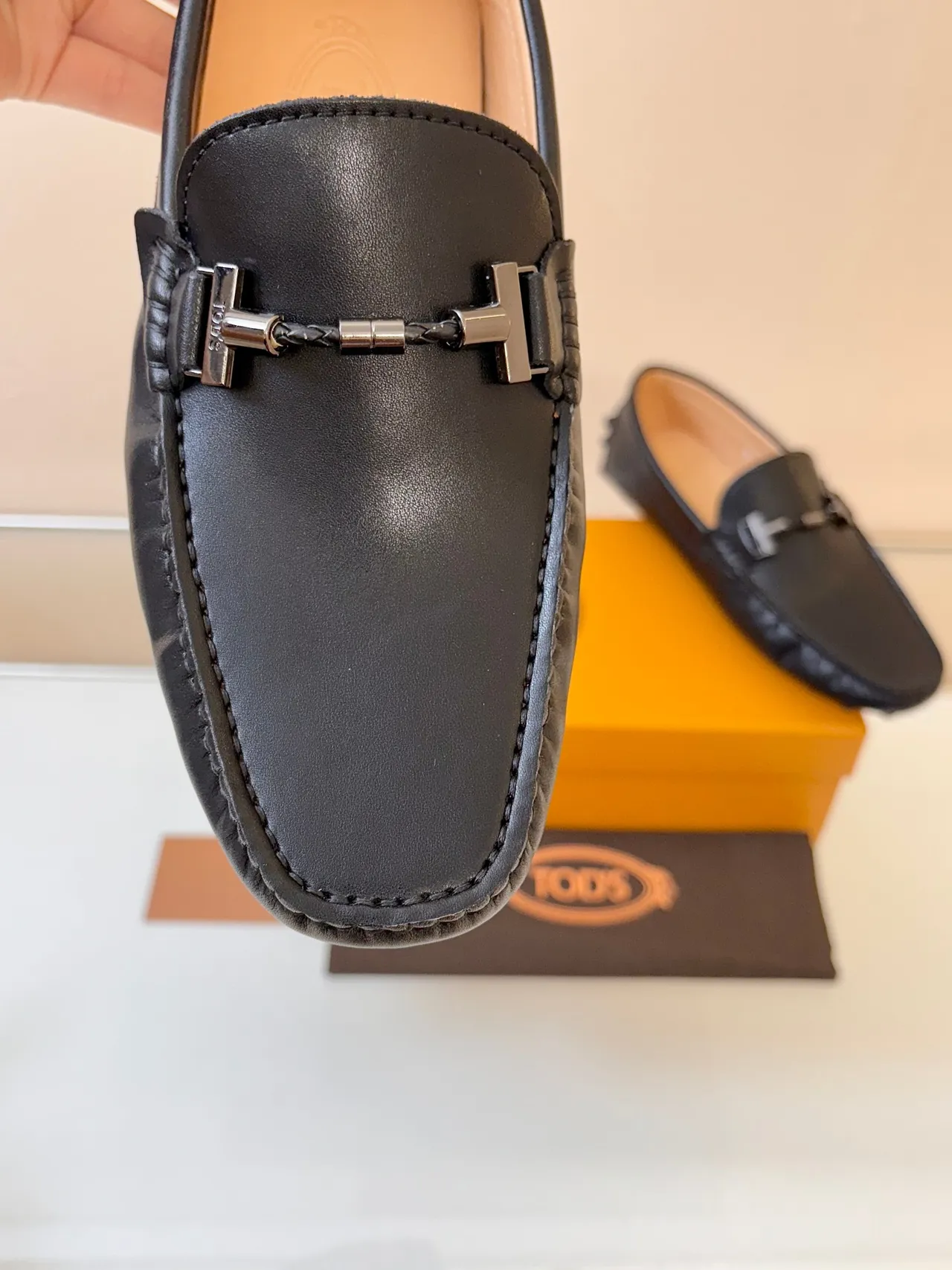 Tod's Gommino Zapato Mocasín de Cuero Negro con Hebilla de Horsebit 3