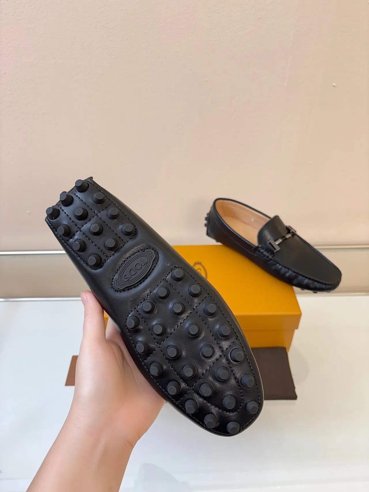Tod's Gommino Zapato Mocasín de Cuero Negro con Hebilla de Horsebit 5