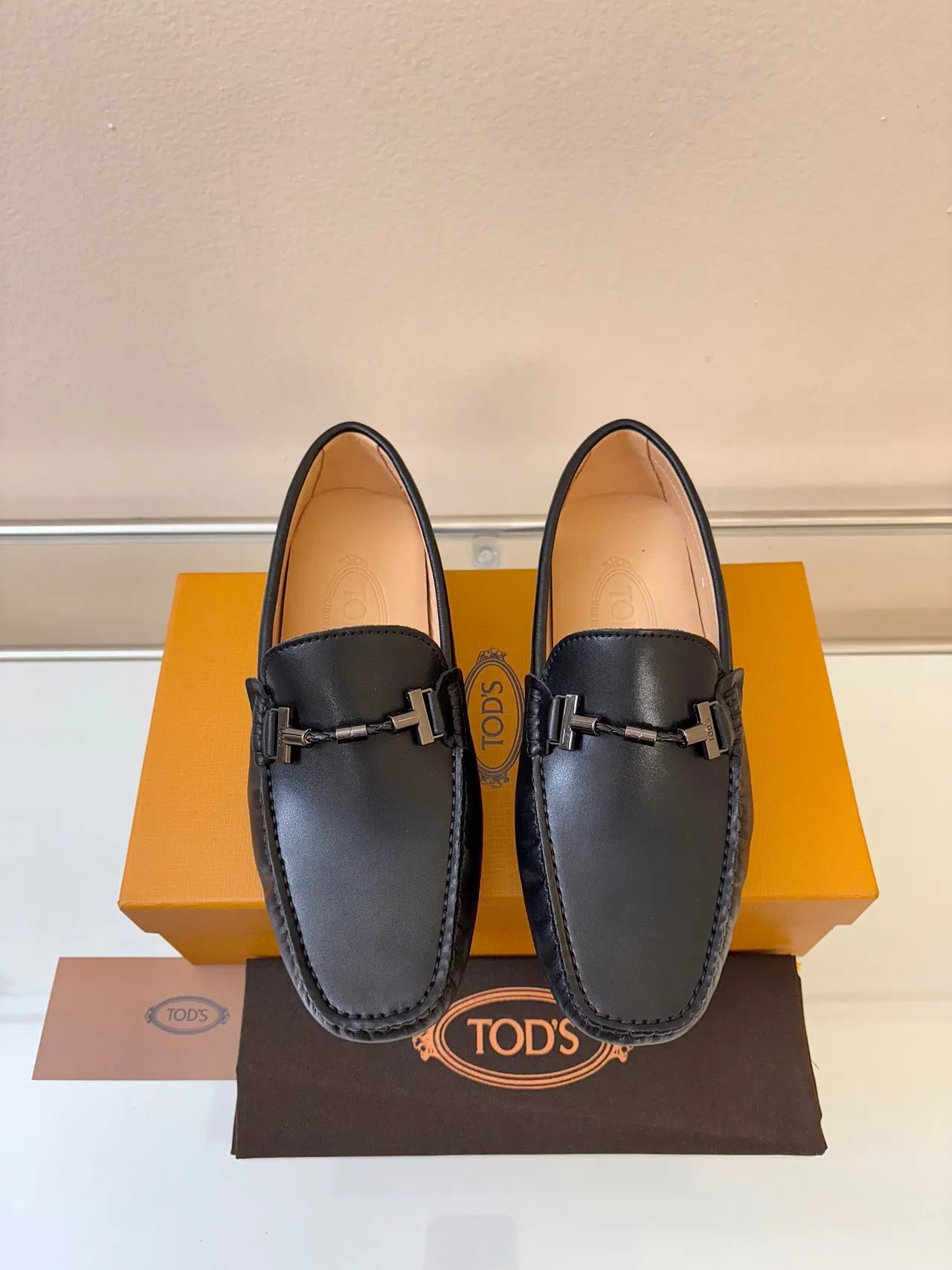 Tod's Gommino Zapato Mocasín de Cuero Negro con Hebilla de Horsebit 6