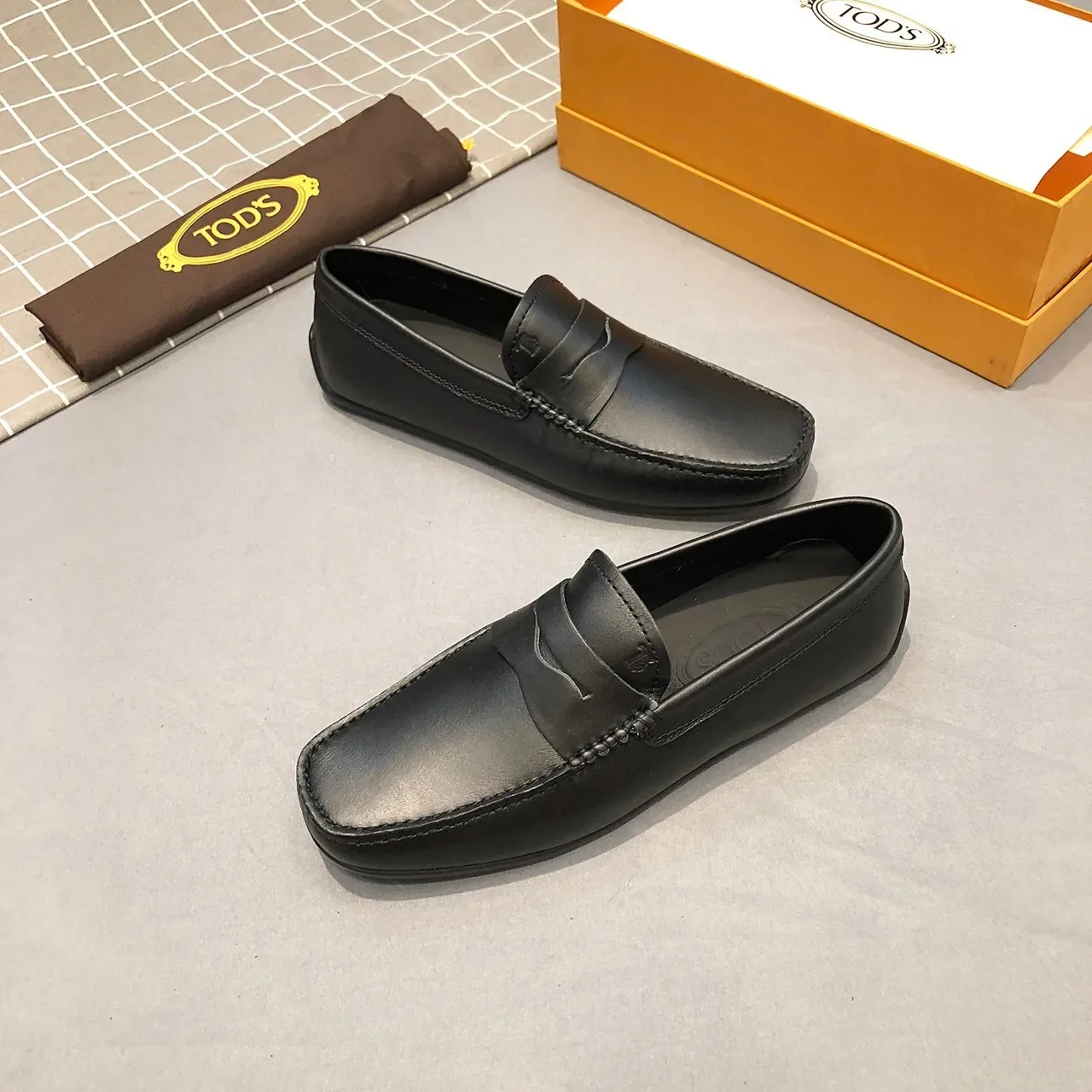 Tod's Penny Strap Loafer Black Leather Loafer 3