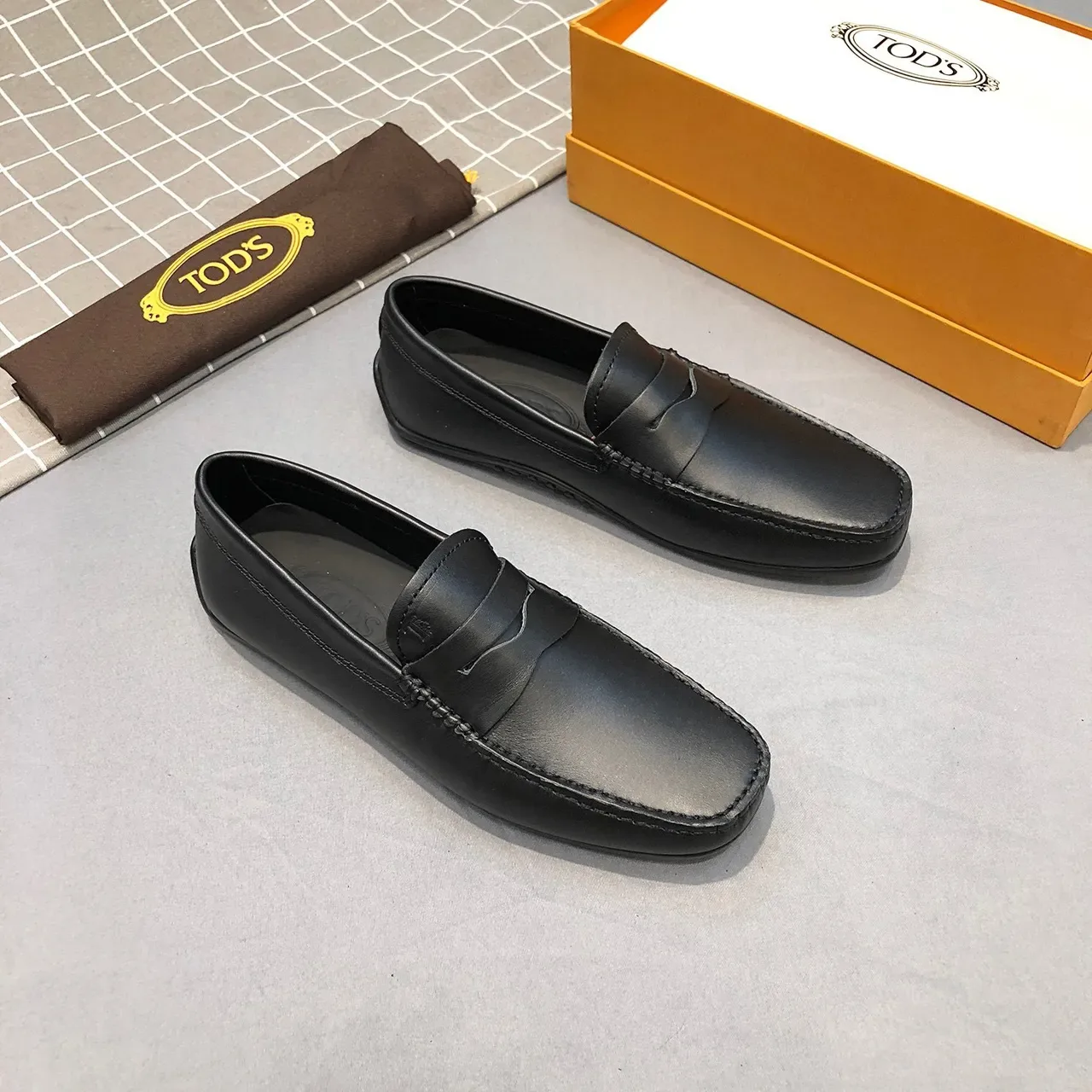 Tod's Penny Strap Loafer Black Leather Loafer 4