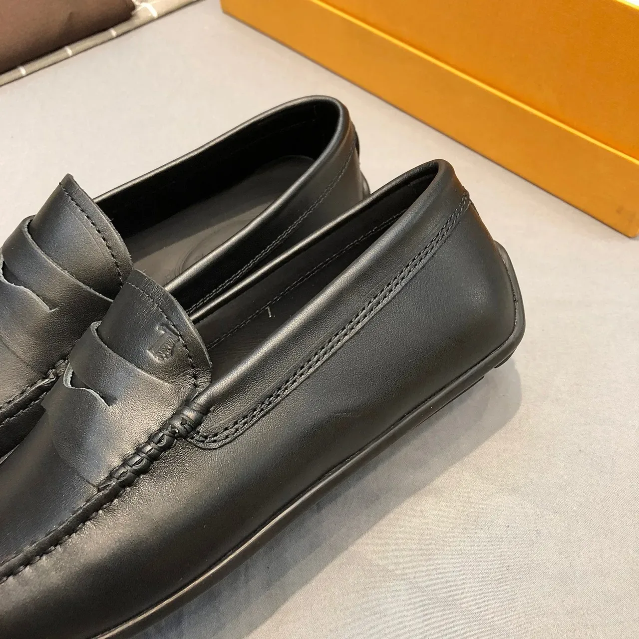 Tod's Penny Strap Loafer Black Leather Loafer 6