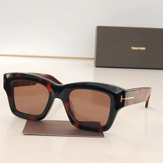 Tom Ford কালো অ্যাসিটেট গোল্ড-অ্যাকসেন্ট আয়তাকার মিররড সানগ্লাসেস 4
