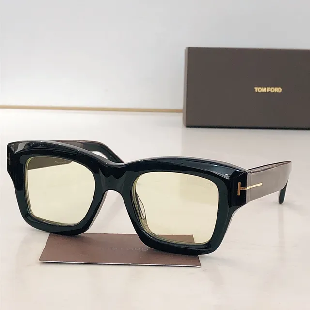 Tom Ford কালো অ্যাসিটেট গোল্ড-অ্যাকসেন্ট আয়তাকার মিররড সানগ্লাসেস 7