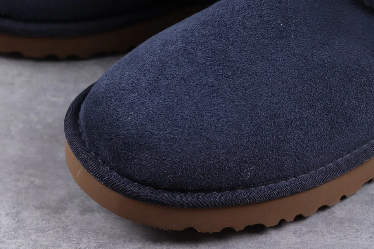 UGG Classic Mini Navy Shearling-Lined Snow Boots 4