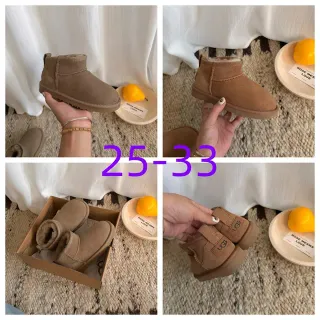 UGG Classic Mini 棕色麂皮羊毛内里雪靴