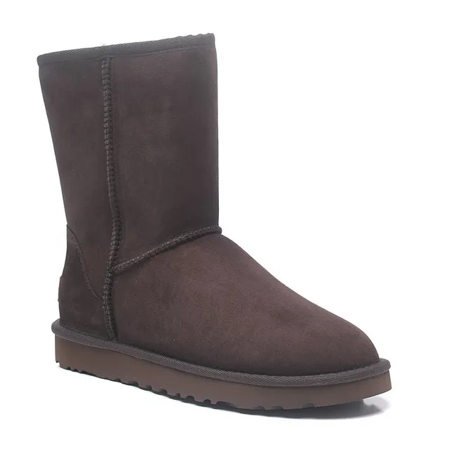 UGG Classic Short চকলেট ব্রাউন সুয়েড স্নো বুট 15