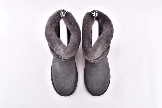 UGG Fluff Mini Quiz-Ted حذاء ثلجي رمادي 3