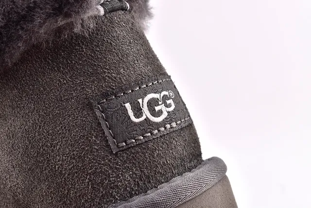 UGG Fluff Mini Quiz-Ted حذاء ثلجي رمادي 6