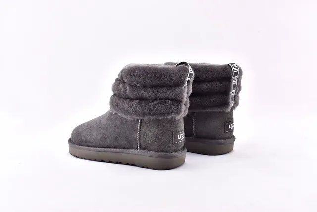 UGG Fluff Mini Quiz-Ted حذاء ثلجي رمادي 14