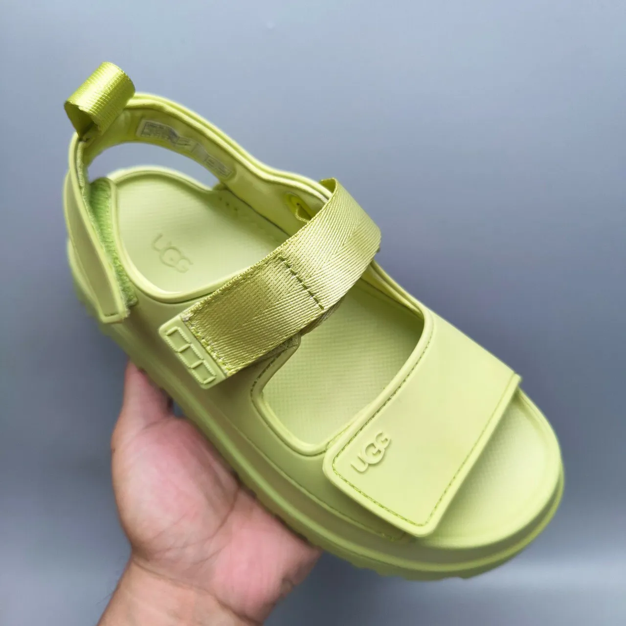 Sandales Casuales UGG Vert Chunky Plateforme Double Bride 3