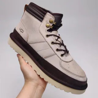 UGG Tasman Beige Brown High-Top Lace-Up Snow Boots