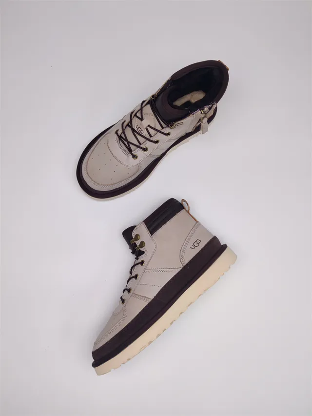 UGG Tasman Beige Brown High-Top Lace-Up Snow Boots 2