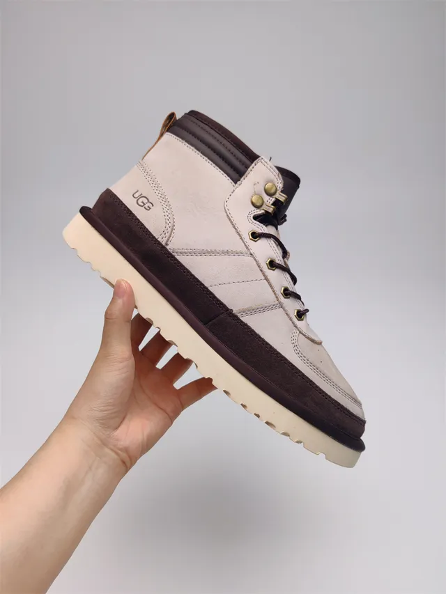 UGG Tasman Beige Brown High-Top Lace-Up Snow Boots 7